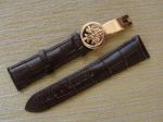 Copy Patek Philippe 24mm Watch Band w/ Rose Gold Buckle